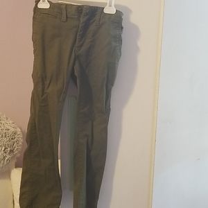Little boys olive green khaki pants.